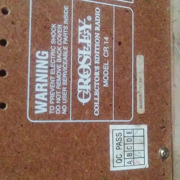 CROSLEY collectors edition RADIO vintage limited edition 1932 am fm afc cr 14 - Picture 10 of 12